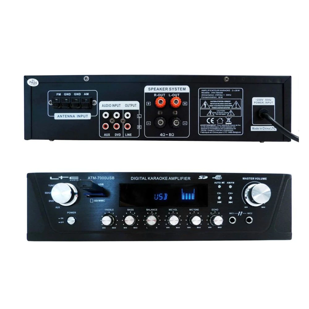 Hyundai Paire D'enceintes L766-BL + Ampli LTC ATM-7000USB â Image 2