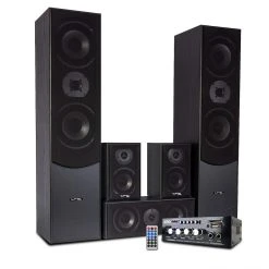 Ensemble Home-Cinéma/Acoustiques Hifi 5 Enceintes LTC Audio E1004 Noi...