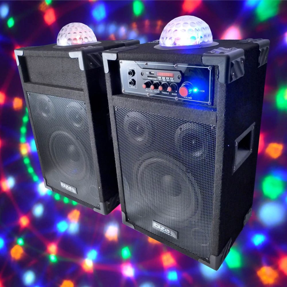 IBIZA Enceintes Active-pass. 250W Karaoké 2 Mic + Astro 2 IBIZA Enceintes Active-pass. 250W Karaoké 2 Mic + Astro – Image 2