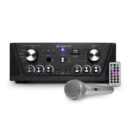 Flash Amplificateur Skytronic Karaoké Noir USB/SD/FM 160W + 1 Microphone Fi...