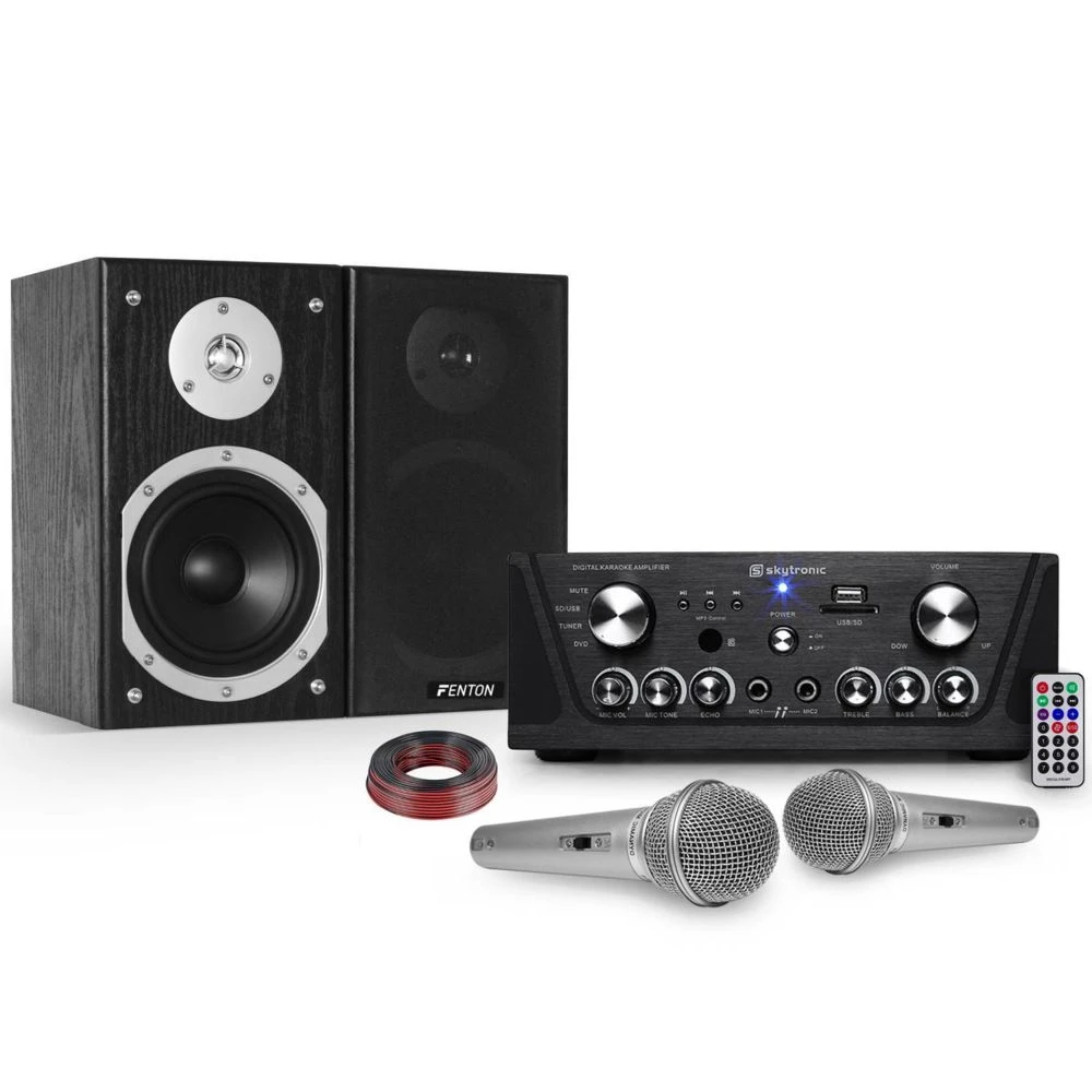 Flash Amplificateur Skytronic Karaoké USB/SD/FM 160W + 2 Enceintes HiFi 140... 1 Flash Amplificateur Skytronic Karaoké USB/SD/FM 160W + 2 Enceintes HiFi 140...
