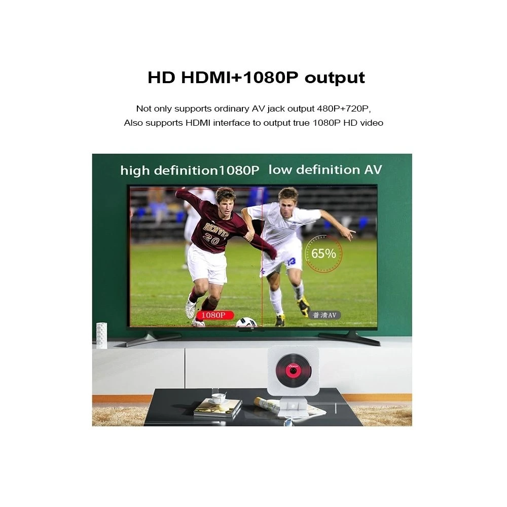 Wewoo Lecteur DVD Portable Bluetooth 4.2 + EDR à Montage Mural Avec Téléc... 5 Wewoo Lecteur DVD Portable Bluetooth 4.2 + EDR à Montage Mural Avec Téléc... – Image 5