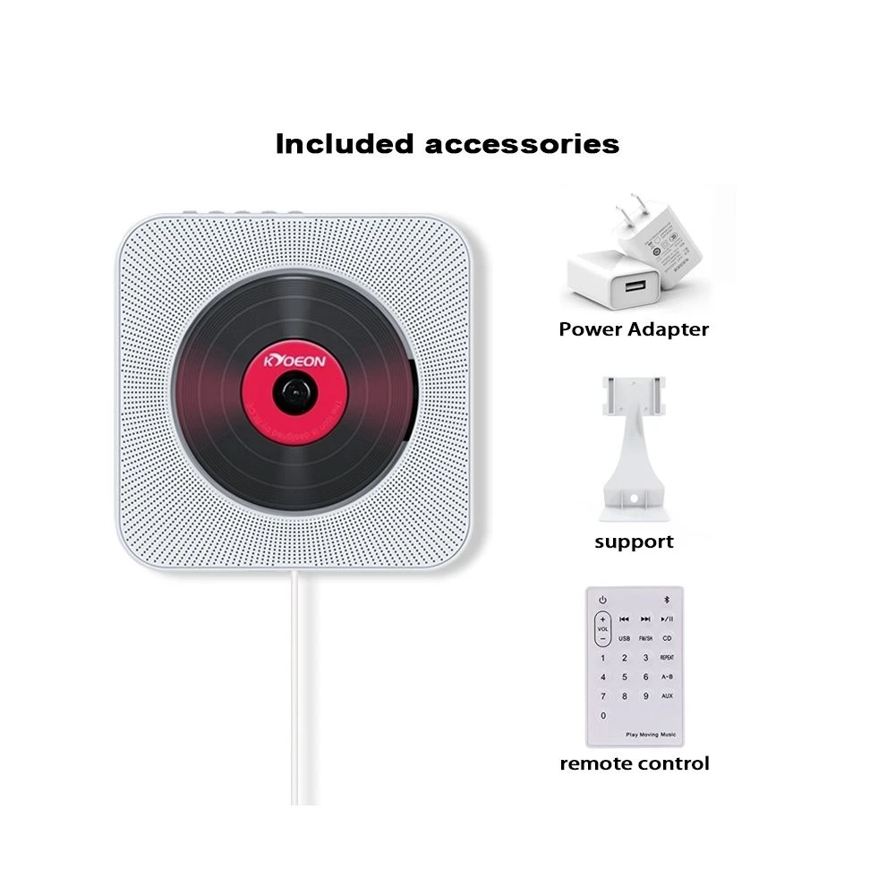 Wewoo Lecteur DVD Portable CD Bluetooth 4.2 + EDR à Montage Mural Avec Tél... 2 Wewoo Lecteur DVD Portable CD Bluetooth 4.2 + EDR à Montage Mural Avec Tél... – Image 2