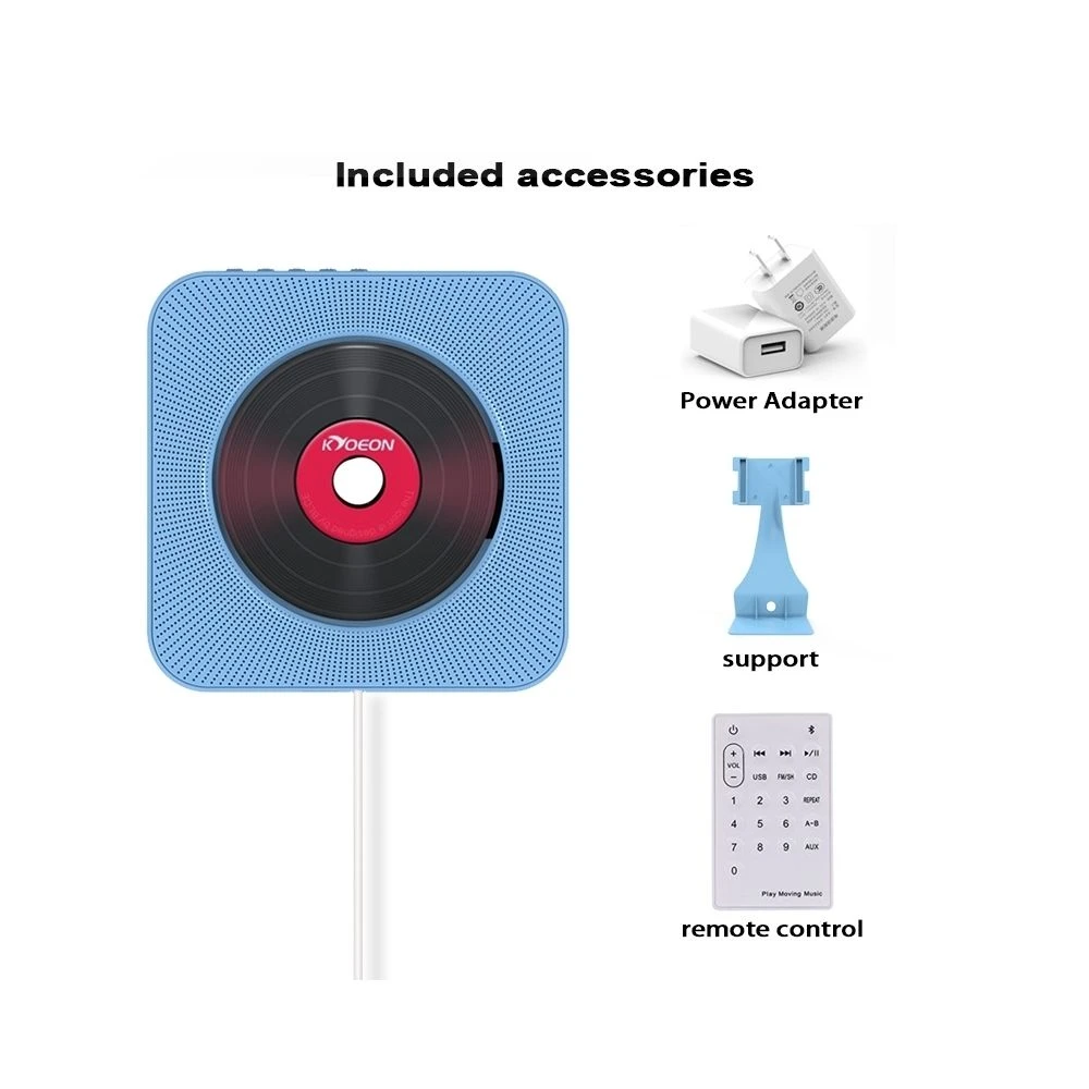 Wewoo Lecteur DVD Portable CD Bluetooth 4.2 + EDR à Montage Mural Avec Tél... 2 Wewoo Lecteur DVD Portable CD Bluetooth 4.2 + EDR à Montage Mural Avec Tél... – Image 2