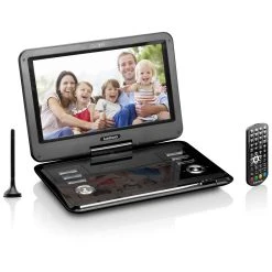 Lenco Lecteur DVD Portable De 12" Avec Récepteur DVB-T2 DVP-1273 Noir