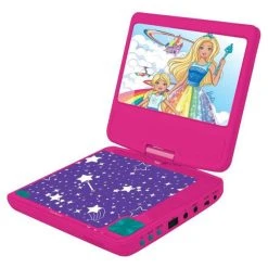 LEXIBOOK Barbie Lecteur DVD Portable Pour Enfant - DVDP6BB