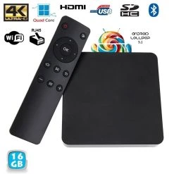 Yonis Android TV Box 5.1 4K Lollipop Media 64bit 16 Go Quad Core 2 Ghz Bluet...