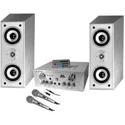 Hyundai Pack Karaoké 100W + HP C810 + Ampli 100W + 2 Mic